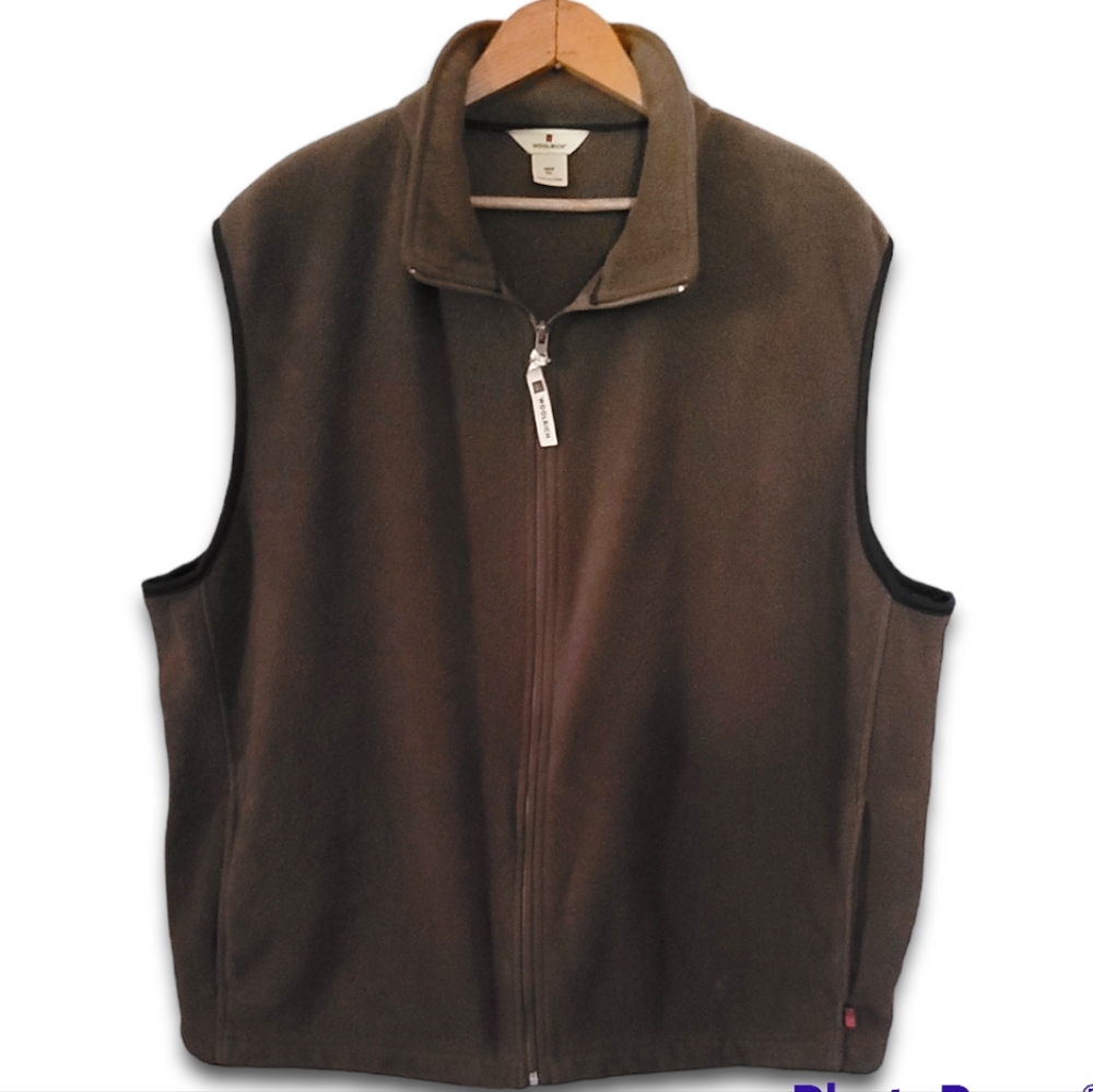 Woolrich brown fleece vest size 2xl